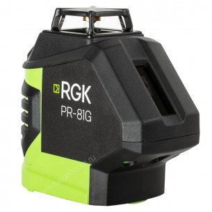 Комплект: лазерный уровень RGK PR-81G +  штанга-упор RGK CG-2