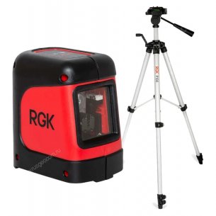 Комплект: лазерный уровень RGK ML-11 + штатив RGK F130 + рулетка RGK RM3