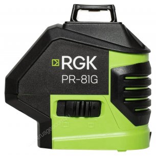 Комплект: лазерный уровень RGK PR-81G + штатив RGK LET-150 кронштейн RGK K-7