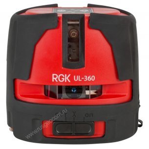 Комплект: лазерный уровень RGK UL-360 + штатив RGK F170  + приемник RGK LD-5 + рейка LR-2