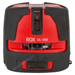 Комплект: лазерный уровенassets/images/catalog/Level-Laser/RGK-UL-360%2BRGK-F170_1_cr.jpgь RGK UL-360 + штатив RGK F170