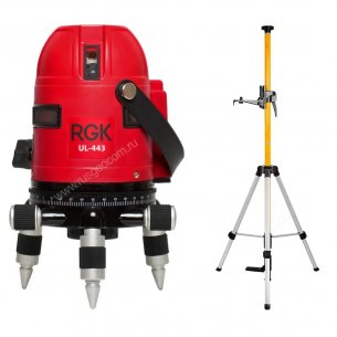 Комплект: Лазерный уровень RGK UL-443 + штанга-упор RGK CG-2