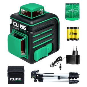 Нивелир лазерный Ada Cube 2-360 Green Professional Edition (А00534)